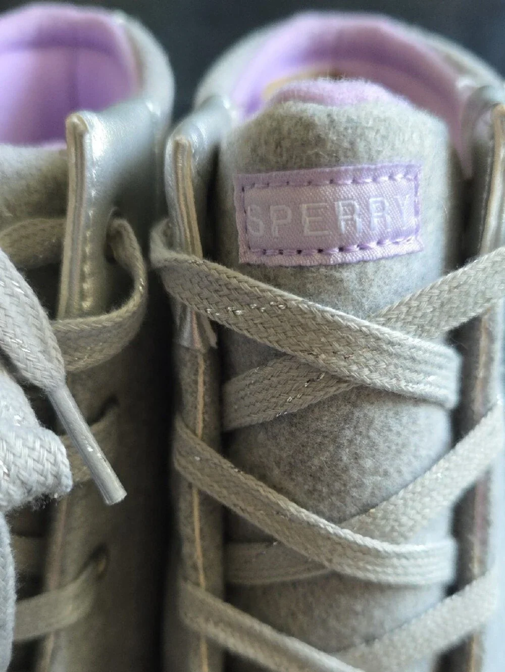 Sperry Light Gray Lace-Up Duck Boots